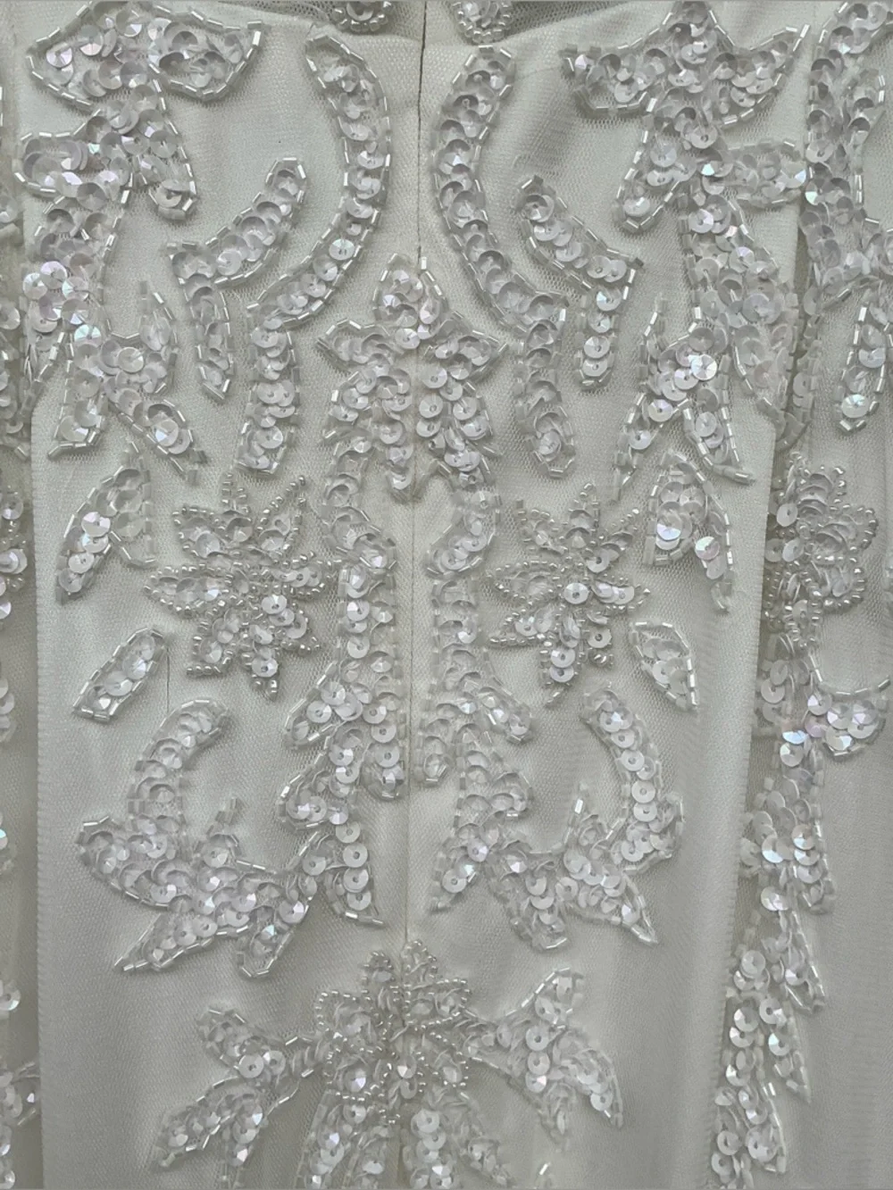 NWT Lulu’s Momentous Love Beaded Bustier Mesh Mermaid Maxi Wedding Dress Large